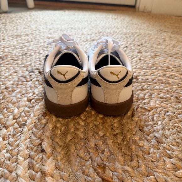 Puma White, Black & Beige Club II Era Retro Court Sneakers - Picture 3 of 5